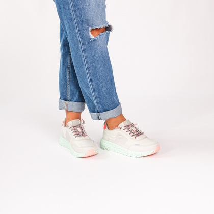 Lekkie sneakersy damskie - HEY DUDE SIROCCO ALTA W FRIENDSHIP LACE 43155 SZARE