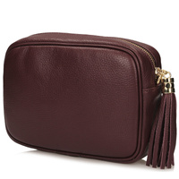 Listonoszka ze skóry naturalnej - TOSCANIO F226 BORDOWA