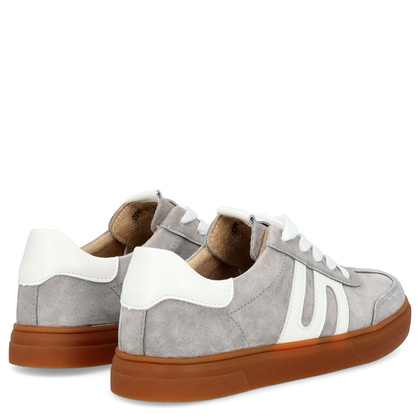 Damskie trampki ze skóry - FILIPPO DP6742/25 SZARE