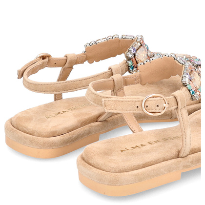 Hiszpańskie sandały - ALMA EN PENA V240823 BEŻ