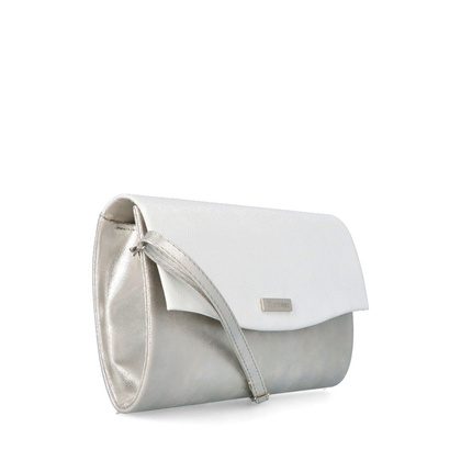 Wizytowa kopertówka - TYMOTEO 06 PRZECIERANY SREBRNY