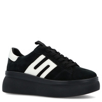 Skórzane sneakersy damskie - FILIPPO DP7175/25 CZARNE