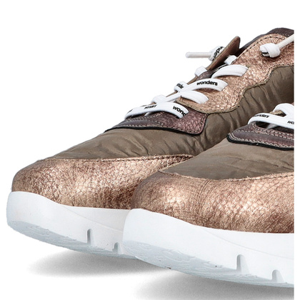 Hiszpańskie sneakersy premium - WONDERS A-2491 ZŁOTE