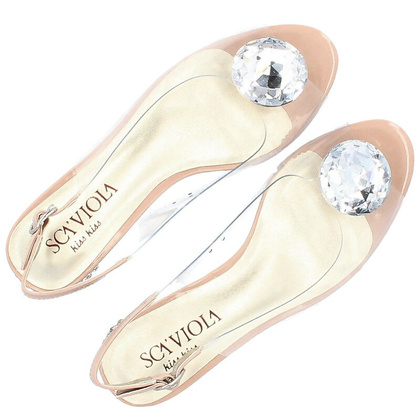 Sandały silikonowe płaskie - SCAVIOLA G-15 RÓŻOWE