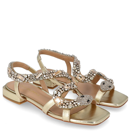 Eleganckie hiszpańskie sandały - ALMA EN PENA V240730 ZŁOTE