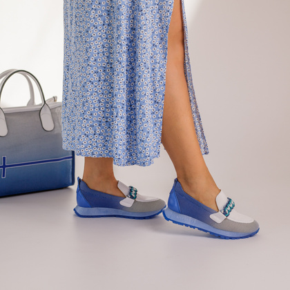 Hiszpańskie półbuty - HISPANITAS BHV253948 NIEBIESKIE