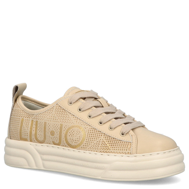 Sneakersy premium  - LIU JO CLEO 26 BF4031 P0102 BEŻOWE