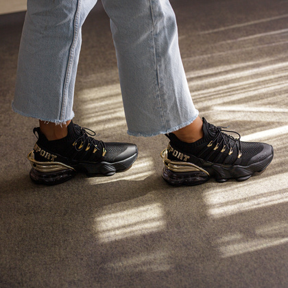 Sneakersy premium - PLEIN SPORT SADS USC0518 CZARNE