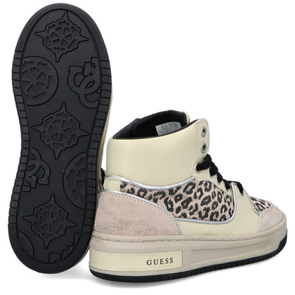 Sneakersy za kostkę premium - GUESS TULLIA FL5TULFAP12 BEŻOWE