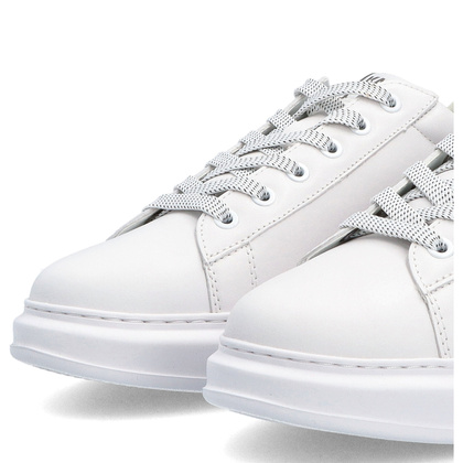 Sneakersy męskie - KARL LAGERFELD KAPRI MENS KL52531M BIAŁE