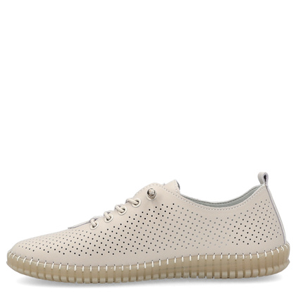 Skórzane półbuty - FILIPPO DP6140/25 BEŻOWE