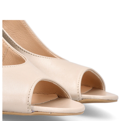 Eleganckie sandałki z odkrytą piętą - TYMOTEO 2387 PERŁOWE