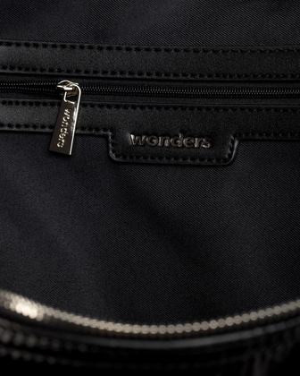 Duża torebka damska - WONDERS WB-54025 CZARNA