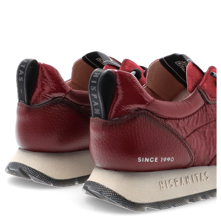 Hiszpańskie sneakersy damskie - HISPANITAS HI254209 BORDOWE
