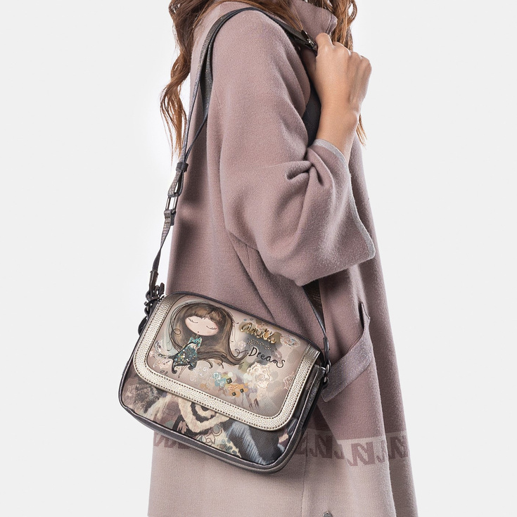 Torebka damska z klapą - ANEKKE REAL 41703-349