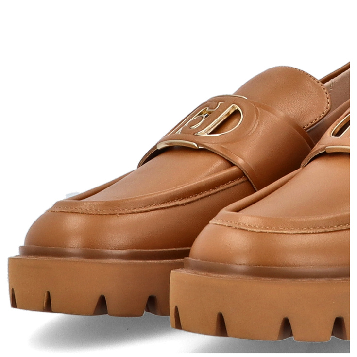 Skórzane półbuty premium - LIU JO CORA 12 BRĄZOWE