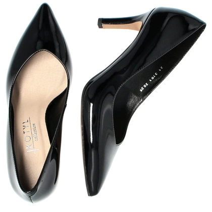 Szpilki lakierowane – eleganckie czarne szpilki damskie