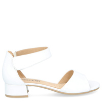 Sandały na niskim obcasie - CAPRICE 9-28212-42 BIAŁE