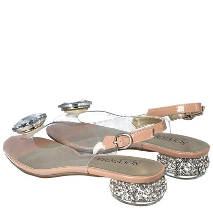 Sandały silikonowe płaskie - SCAVIOLA G-15 RÓŻOWE