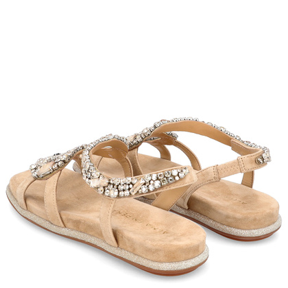 Eleganckie hiszpańskie sandały - ALMA EN PENA V240840 BEŻOWE