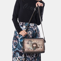 Torebka damska trzykomorowa - ANEKKE REAL 41703-184