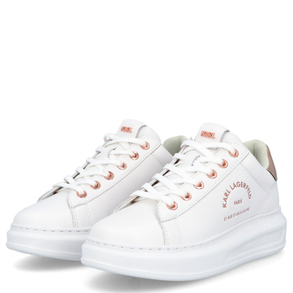 Sneakersy damskie - KARL LAGERFELD KAPRI KL62538 BIAŁE