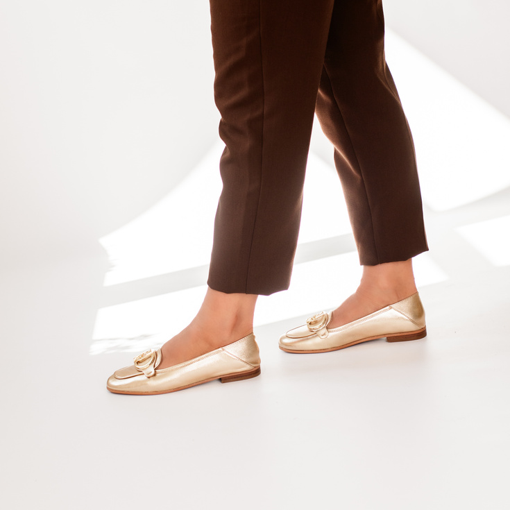 Eleganckie półbuty premium - LIU JO EMEL 03 ZŁOTE