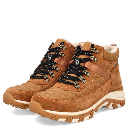 Trapery damskie z kożuszkiem - CAPRICE 9-26227-43 CAMEL