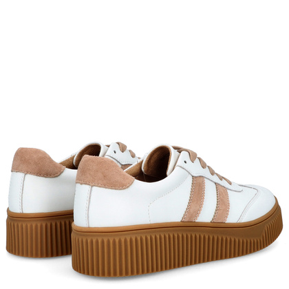 Sneakersy ze skóry naturalnej - FILIPPO DP6776/25 BIAŁE