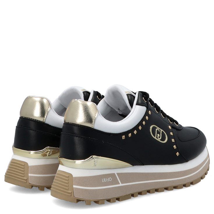 Sneakersy premium - LIU JO MAXI WONDER 87 CZARNE