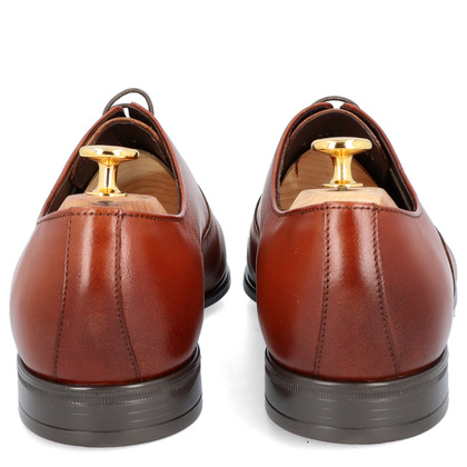 Eleganckie półbuty męskie - TAPI A-7174 BRĄZOWE