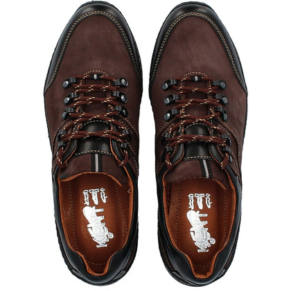 Polskie buty trekkingowe, skóra - KENT 515 BRĄZOWE