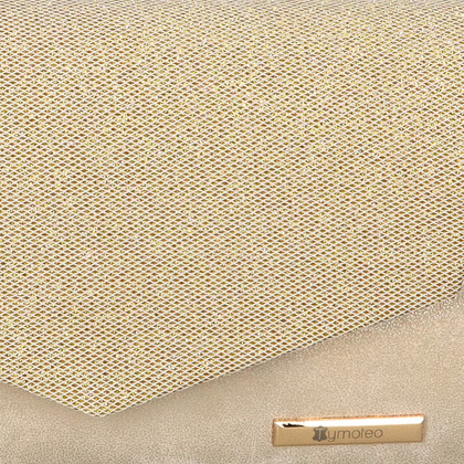 Elegancka kopertówka - TYMOTEO 123 PRZECIERANY ZŁOTY