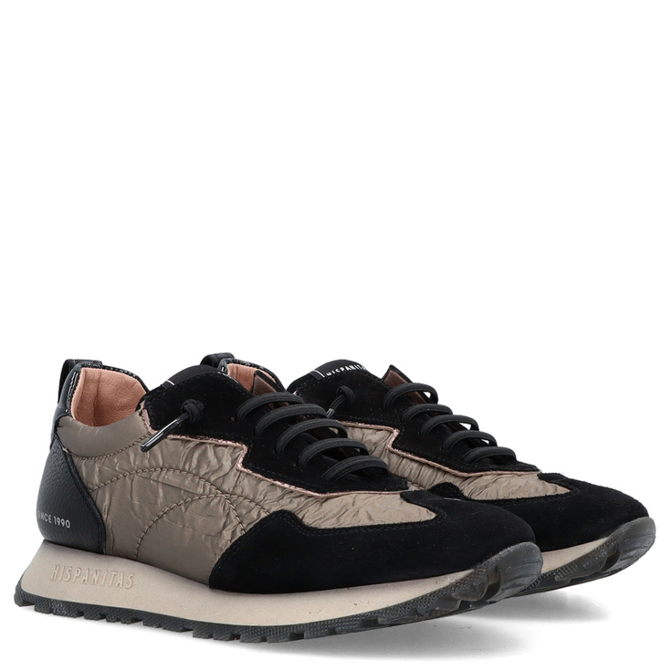 Hiszpańskie sneakersy damskie - HISPANITAS HI254209 CZARNE