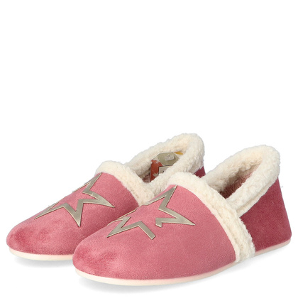 Luksusowe kapcie z futerkiem - MACARENA ANAIS 26 RÓŻOWE