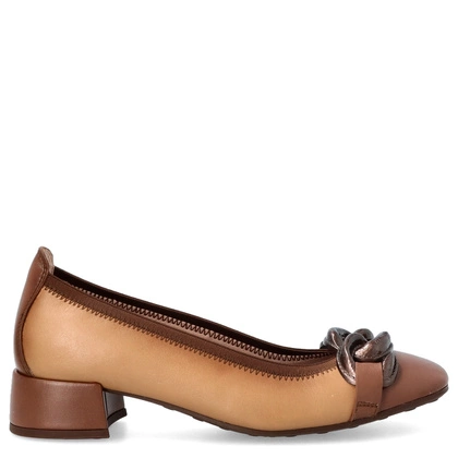 Hiszpańskie czółenka z klamrą - HISPANITAS CHI254349 BRĄZOWE