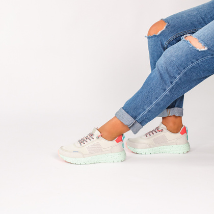 Lekkie sneakersy damskie - HEY DUDE SIROCCO ALTA W FRIENDSHIP LACE 43155 SZARE