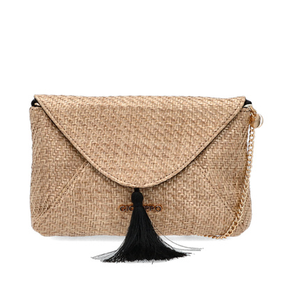 Pleciona listonoszka na łańcuszku - GIOSEPPO 75496 BEŻOWA