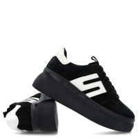 Skórzane sneakersy damskie - FILIPPO DP7175/25 CZARNE