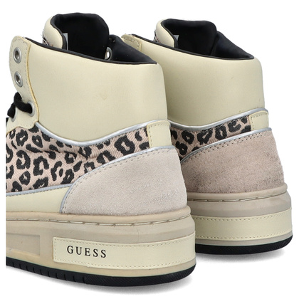 Sneakersy za kostkę premium - GUESS TULLIA FL5TULFAP12 BEŻOWE