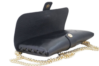 Torebka ze skóry metalizującej - BARBERINIS 958/1 CZARNA