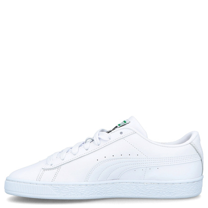 Sneakersy męskie ze skóry - PUMA BASKET CLASSIC XXL 374923 BIAŁE