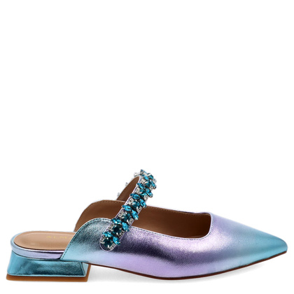 Klapki z zakrytymi palcami - ALMA EN PENA V240366 NIEBIESKIE