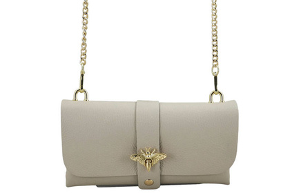 Torebka ze skóry naturalnej - BARBERINIS 958/10 BEŻOWA