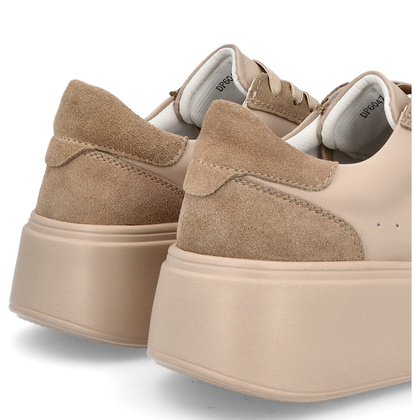 Skórzane sneakersy damskie - FILIPPO DP6047/24 BEŻOWE
