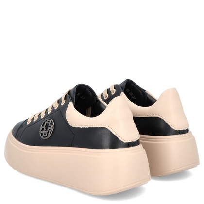 Sportowe buty damskie - FILIPPO DP6058/24 BEŻOWO-CZARNE