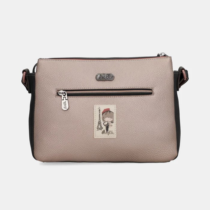 Torebka damska trzykomorowa - ANEKKE MADEMOISELLE PARISIAN 41813-184