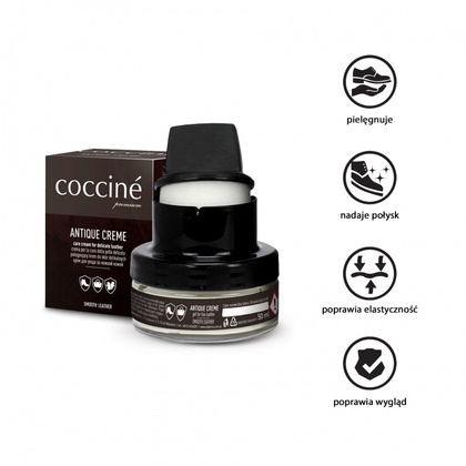 COCCINE ANTIQUE CREME - krem do obuwia ze skóry licowej - bezbarwny