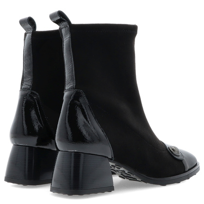 Hiszpańskie botki na obcasie - HISPANITAS HI254219 CZARNE