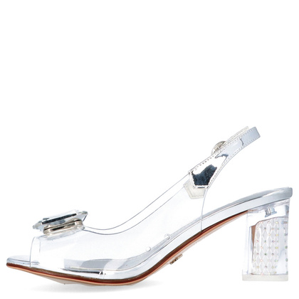 Sandały silikonowe - SCAVIOLA S-169 SREBRNE